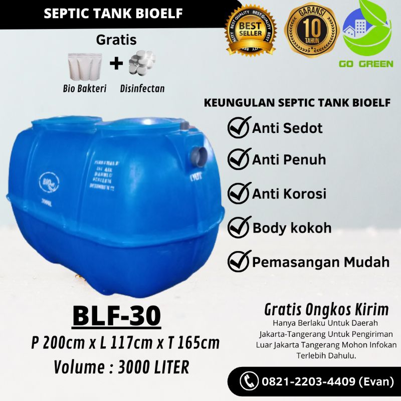 Septic Tank Biotech,Bioelf,Biofilter 3000 liter