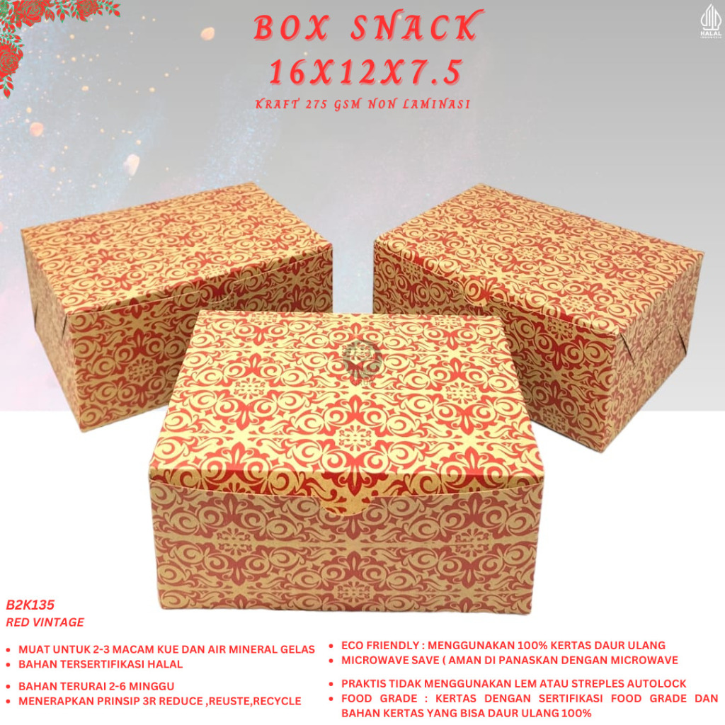 

Box Snack 12x16 Snack Box 16x12 (B2K135-16X12X7.5)