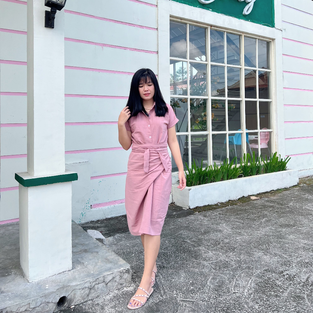 [ PREMIUM COLLECTION ] Gladys Set Rok | Setelan Wanita Linen Premium