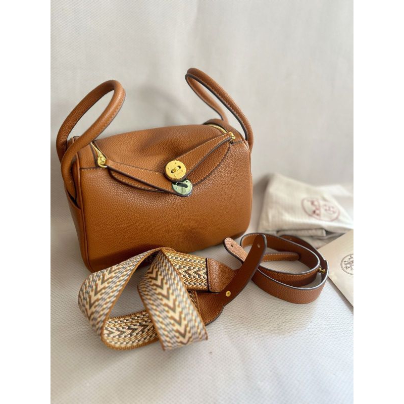 H Lindy 26 cm - Brown / tas pesta / tas kerja / tas kantor / tas fashion / tas premium / tas branded