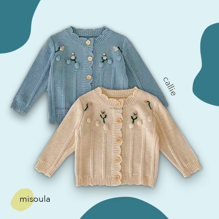 Misoula - Callie Cardigan | Cardigan Anak Perempuan | Cardigan Bayi | Atasan Anak Perempuan | Baju A