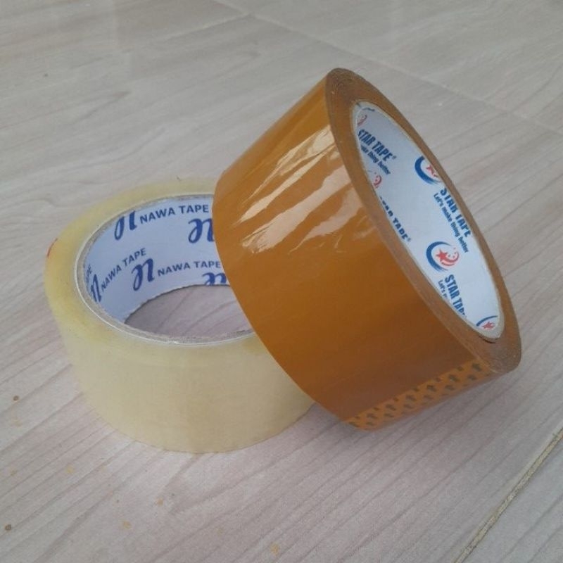 

Solasi Lakban Bening/Coklat 45mm x 90 Yard