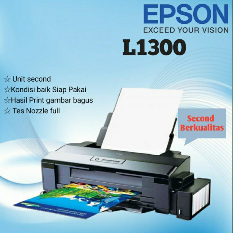 PRINTER EPSON L1300 A3 bekas murah siap pakai