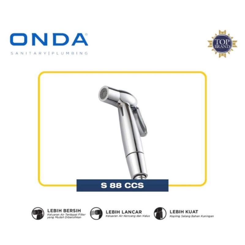 Jet Shower S 88 CCS Merk ONDA /Shower WC/Shower Closet/Shower Cebok
