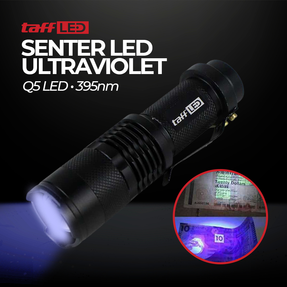 Senter LED Uv senter ultraviolet Waterproof senter mini Ultraviolet