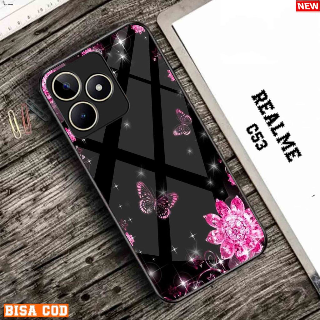 Case Realme C53 Terbaru - Casing hp realme C53 Case hp BUTTERFLY REALME C53 Silikon hp Realme c53 So