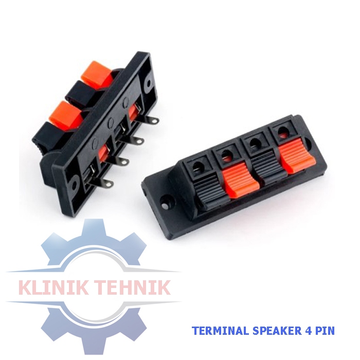 Klinik Tehnik terminal kabel 4 pin terminal socket speaker
