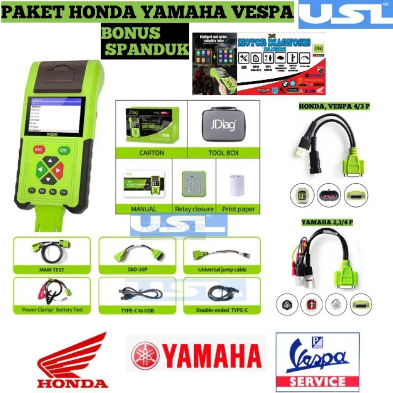 Scanner jdiag m200 diagnosis motor