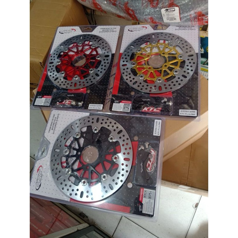 PIRINGAN DEPAN CAKRAM KTC RACING 260MM JUPITER Z F1ZR VEGA CNC FLOATING BRAKE DISK DISC DISCBRAKE DISKBRAKE JUPITERZ F1RZ FIZR FIRZ 260 MM