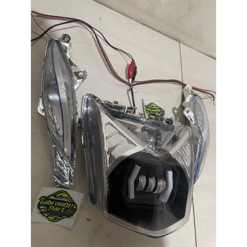 COVER LAMPU DAYMAKER BEAT FI 2014 REFLEKTOR HEADLAMP DAYMAKER HONDA BEAT FI 2014-2016 PLUS LAMPU ALI