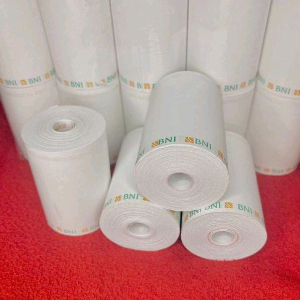 

Kertas struk thermal EDC logo BNI 57x40mm paket 10 roll