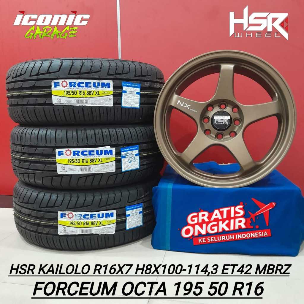 paket velg HSR KAILOLO ring16 dan BAN mobil untuk jazz,yaris,brio,mobilio,avanza,xenia,brio,agya, dl