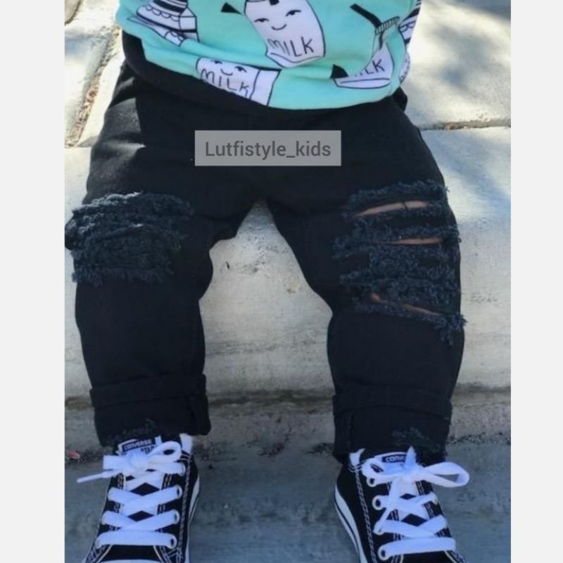 Celana Jeans Anak Laki laki Terbaru Bahan Strech Tebal & Lembut Untuk Ootd Premium Celana Jeans Anak