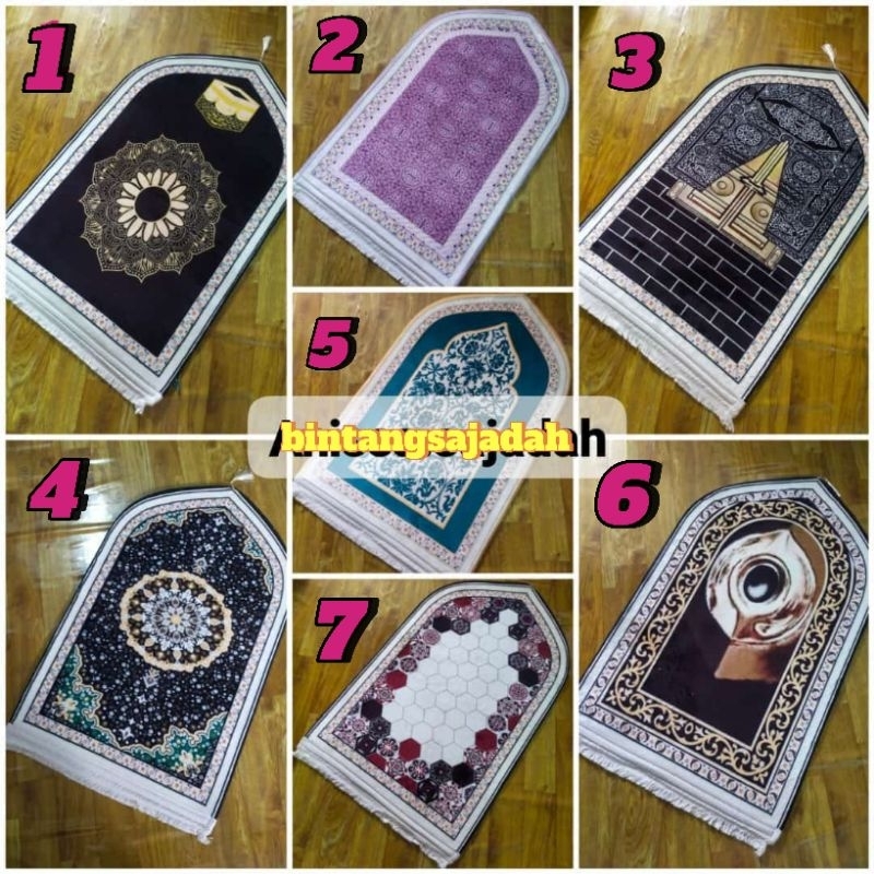 SAJADAH KUBAH MOTIF ,SAJADAH KUBAH EMPUK ,SAJADAH MEWAH