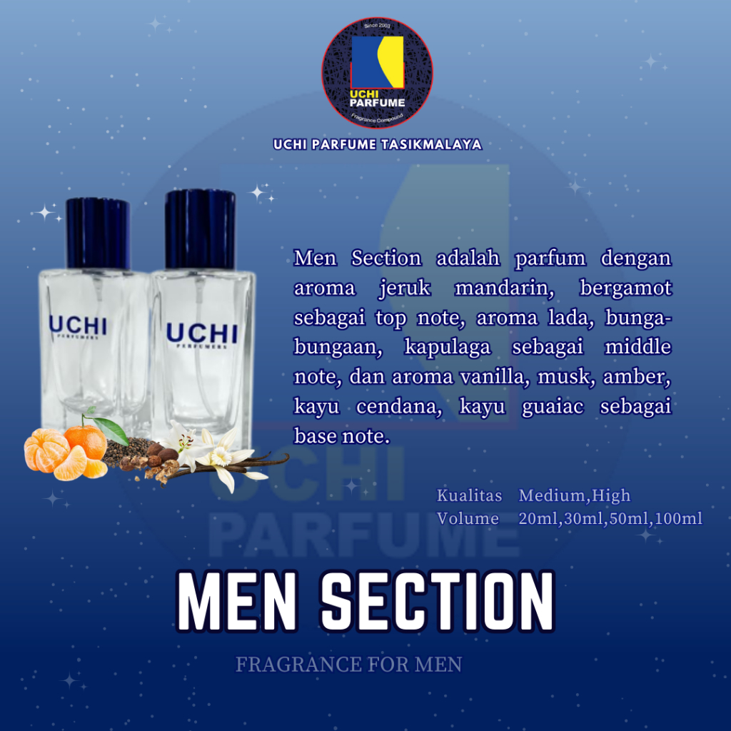 Uchi Parfume Refill Parfum MEN SECTION (20ml,30ml,50ml,100ml)