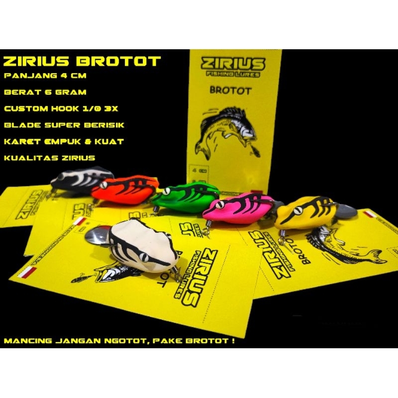 UMPAN SOFT FROG ZIRIUS BROTOT 6GRM
