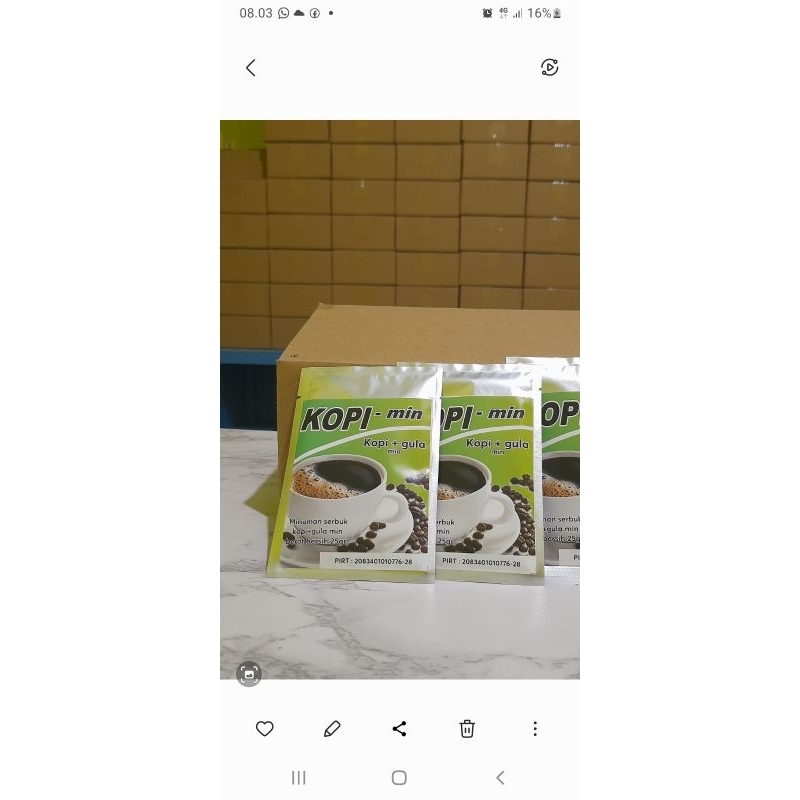 KOPI -MIN kopi berAlbumin