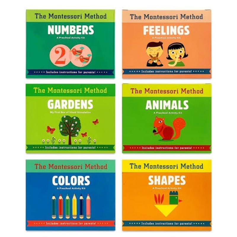 The Montessori Method Kit Numbers Shapes Animals Gardens