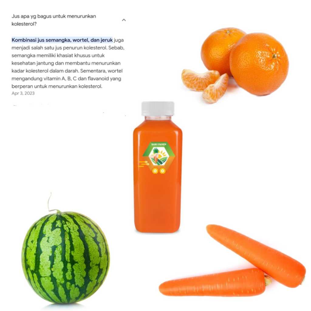 

DETOX JUICE PENURUN KOLESTEROL COLD PRESS MURNI 100% - 500 ML