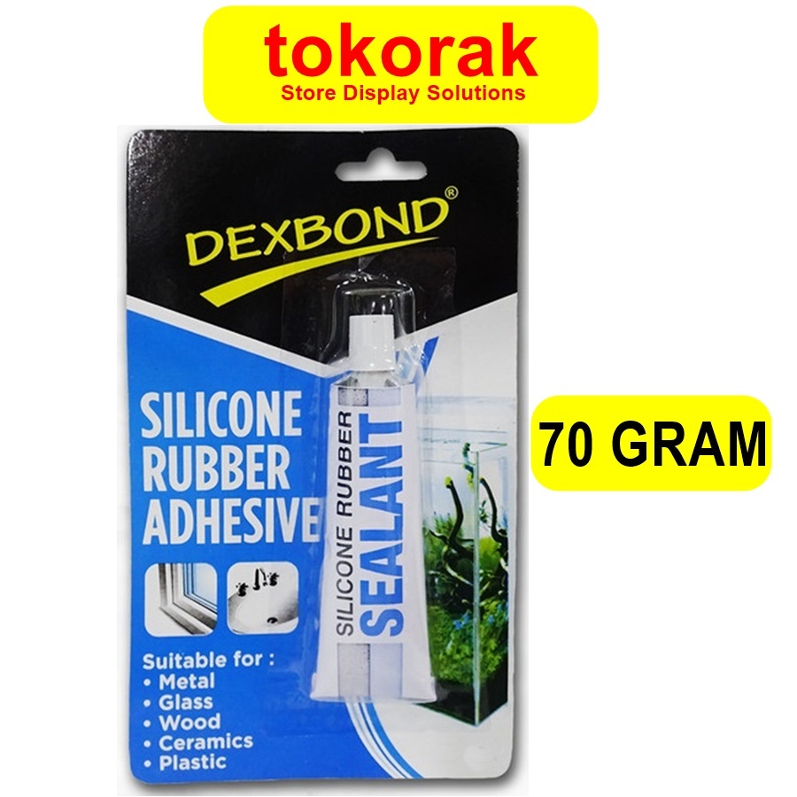 

LEM KACA DEXBOND SILICONE RUBBER SEALANT 70 GR SEALENT ODOL TUBE 70GR