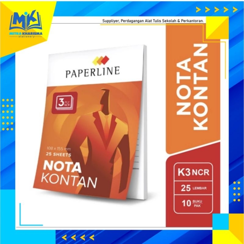 

Nota Kontan / Nota Pasar 3 Ply Kecil PAPERLINE