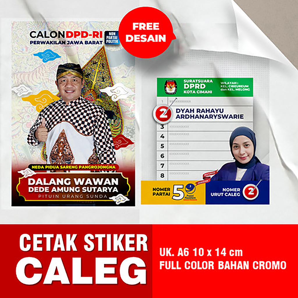 

STIKER CALEG MURAH | STIKER CROMO