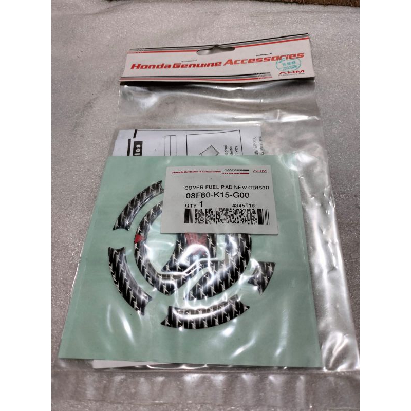 Aksesoris Tutup Tangki ( Fuel lid Pad ) New Honda CB150R Old Original AHM 08F80-K15-G00