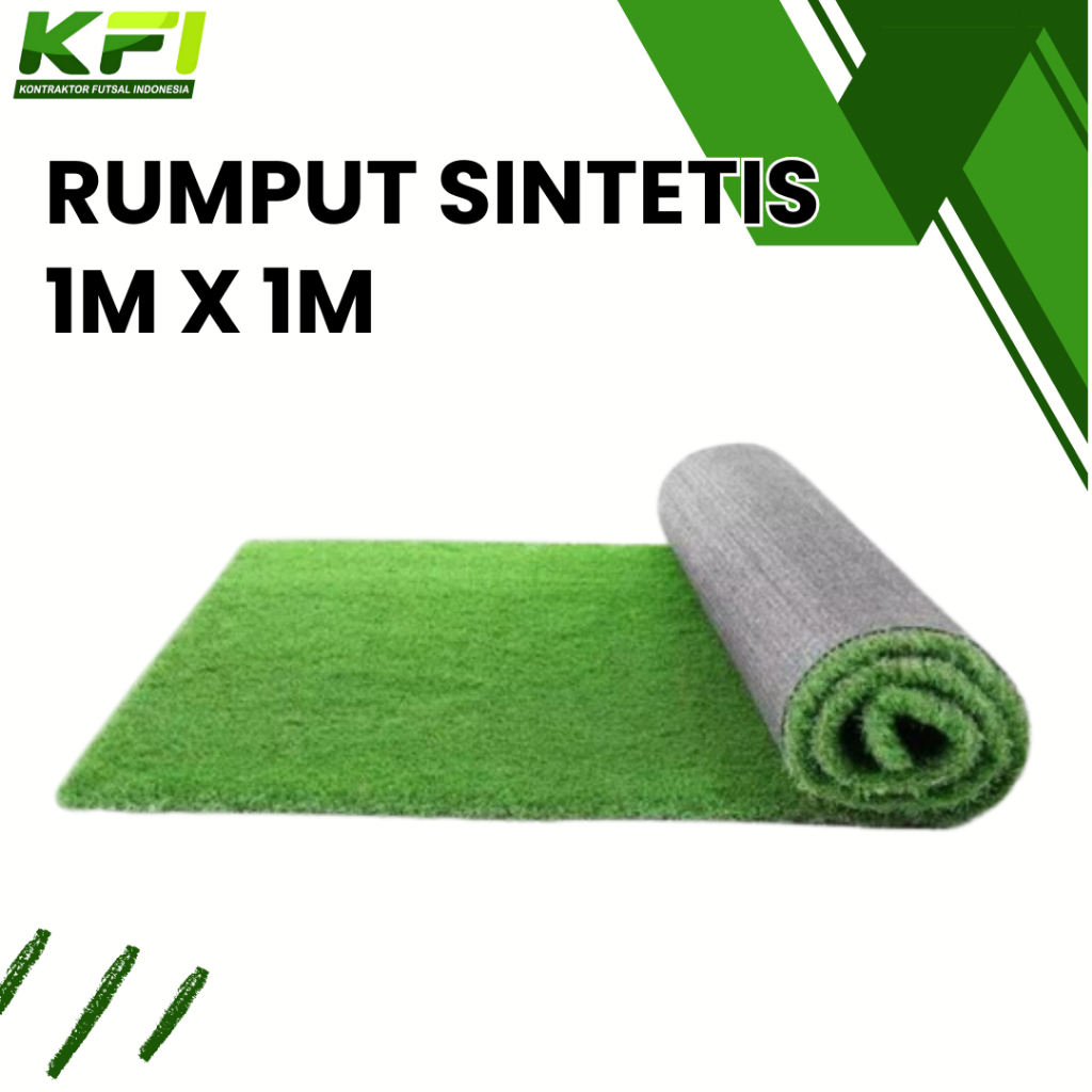 Rumput Sintetis Bandung Rollan 1m x 1m Swiss 3cm Untuk Ruang Tamu Dari KFI Sport