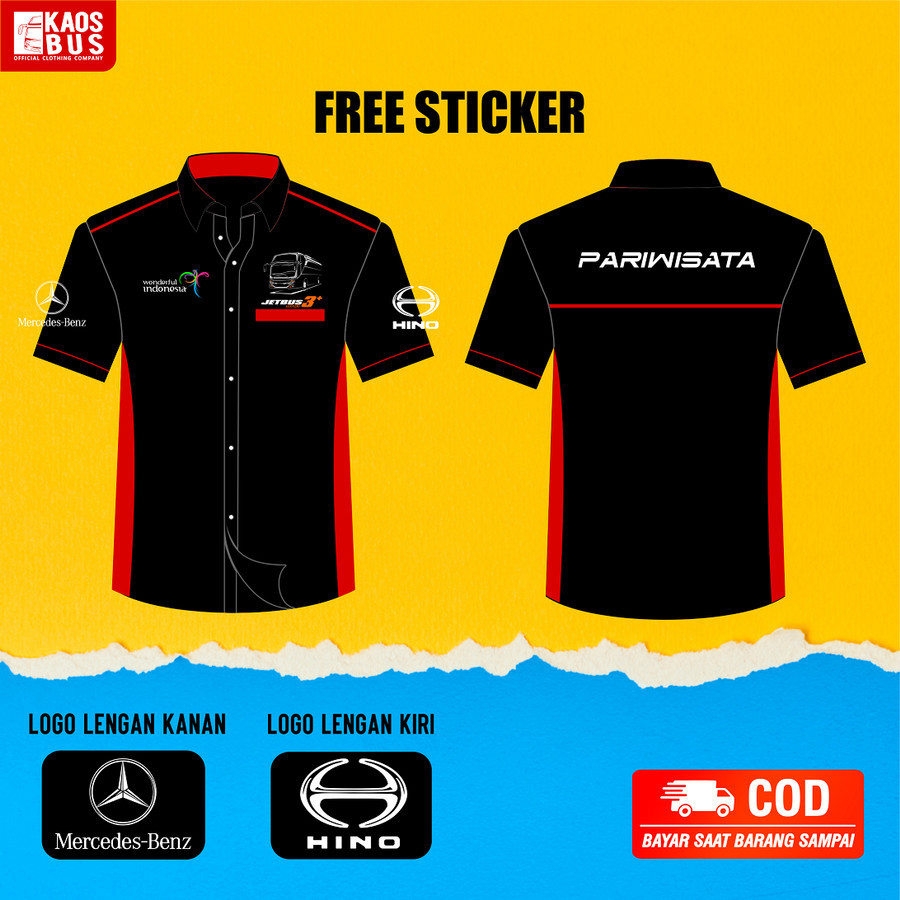 Kemeja Baju Bus Bis Mania Bismania Jetbus 3 Pariwisata Hino Mercedes Benz Adi Putro