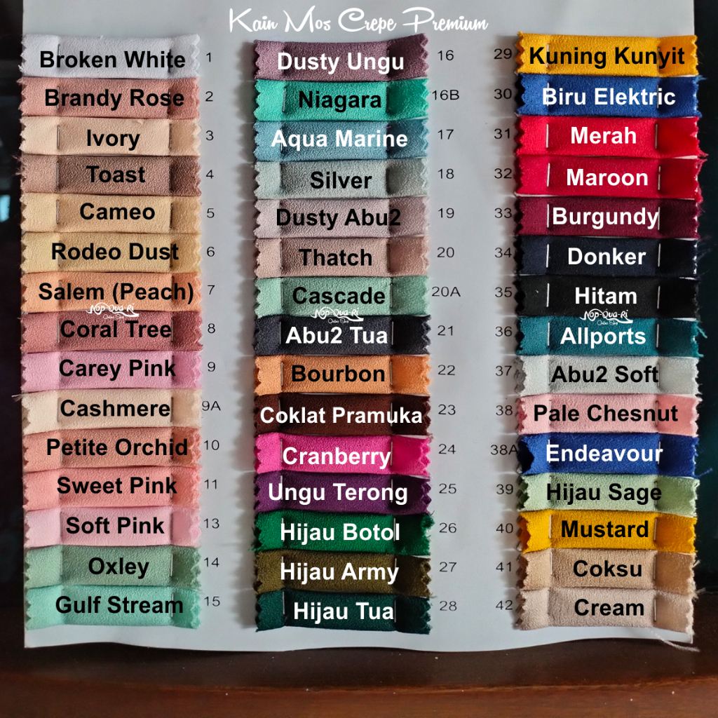 Kain Crepe / Moscrepe / Crepe Premium