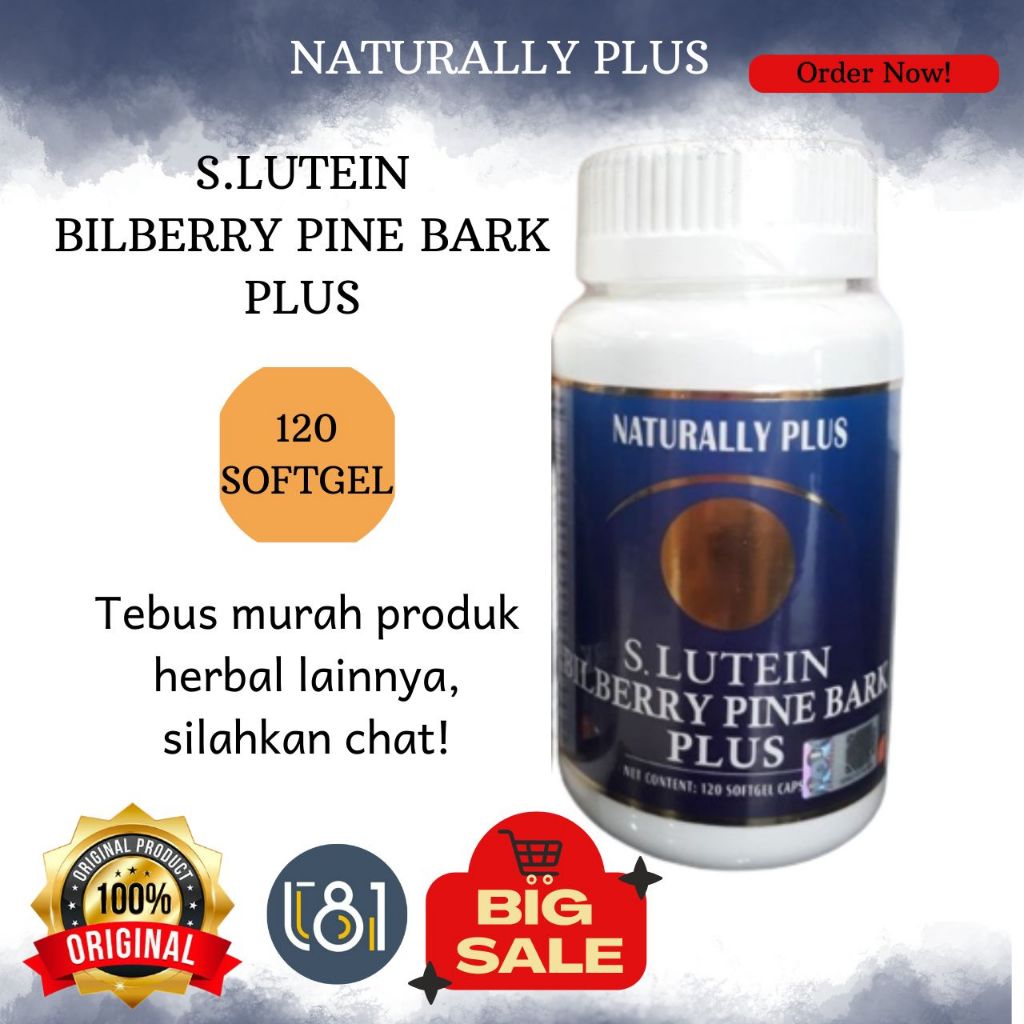 SUPER LUTEIN MIRTO PLUS ASLI ORIGONAL 100% JAPAN - NATURALLY PLUS SUPER LUTEIN