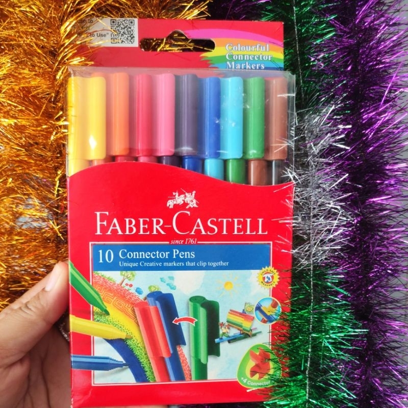 

Connector Pens FaberCastell 10 warna / Konektor pen / Spidol warna / spidol konektor