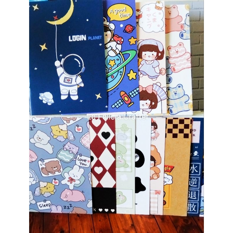 

La Felicia Buku Tulis Mini Notebook/Buku Tulis Memo Kecil/Buku Catatan Bergaris