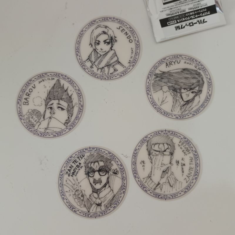 Blue Lock Exhibition Official Clear Sheet Collection A Coaster クリアシートコレクション Barou Zantetsu Aryu Send