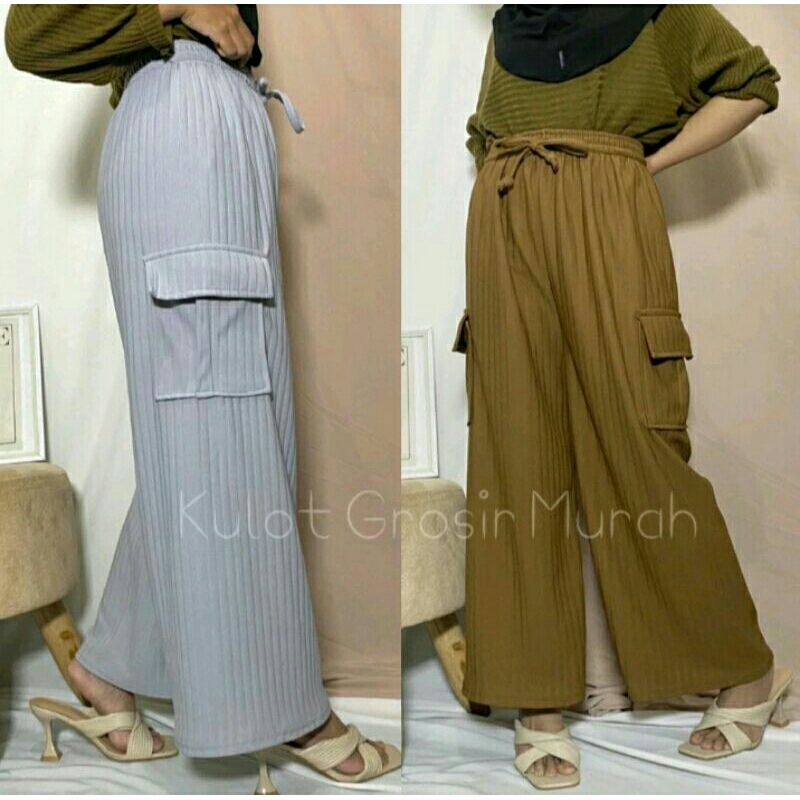 KULOT CARGO KNIT HORNET PREMIUM// KULOT PANTS KNIT HORNET TERBARU
