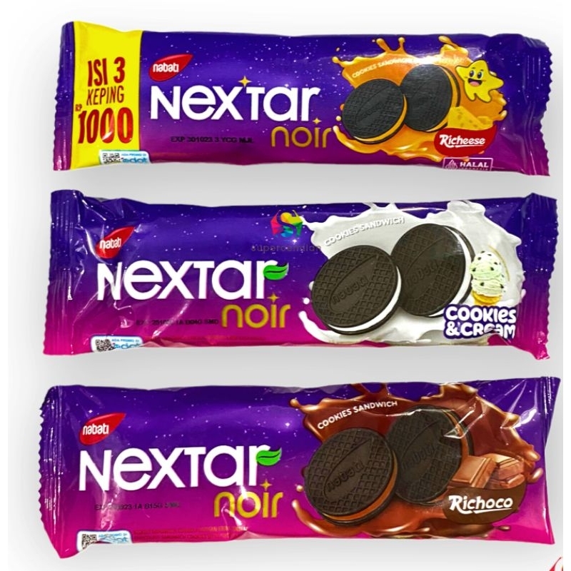 

Nextar Noir Biskuit Cream 1000 an isi 10 bungkus