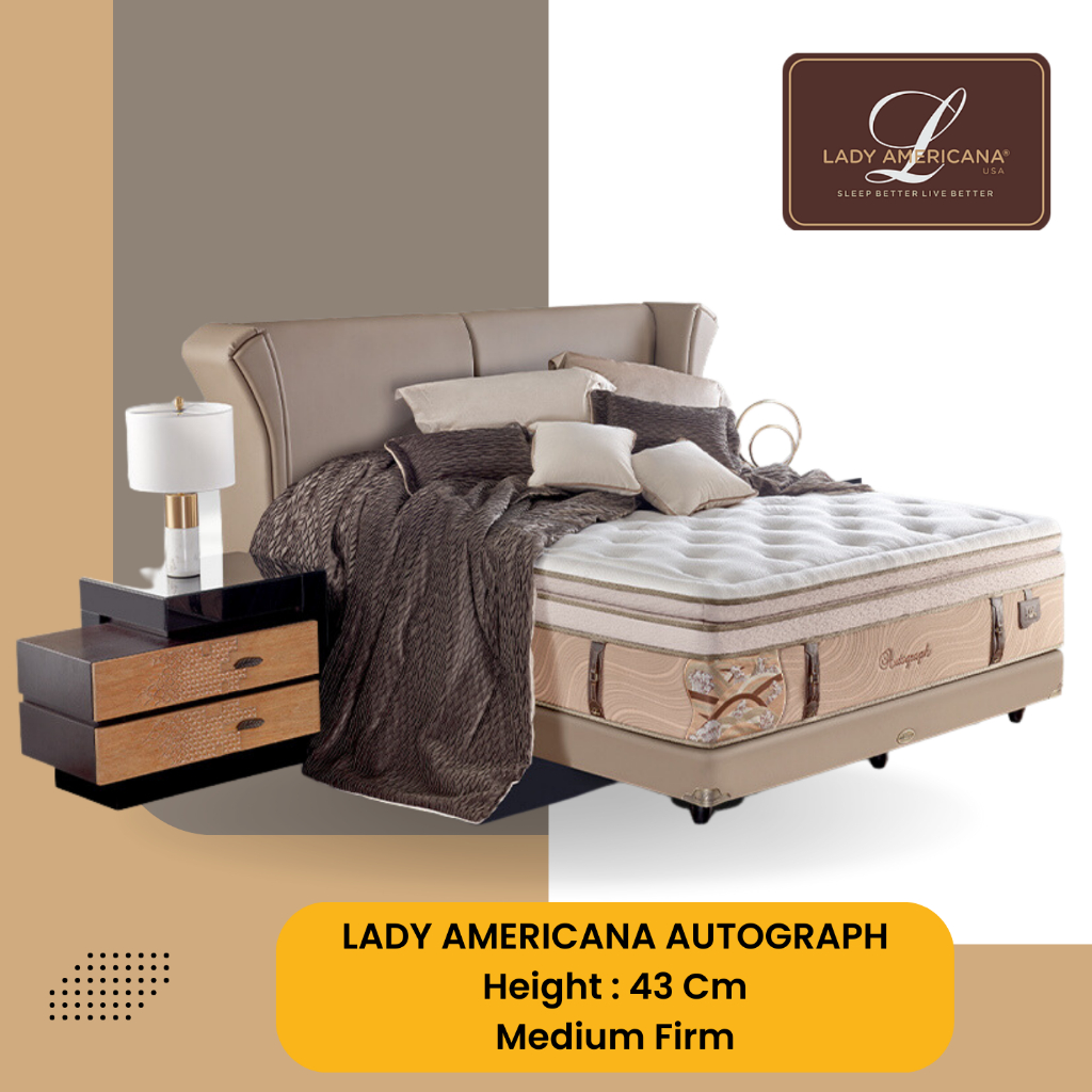 Kasur Lady Americana AUTOGRAPH 160 x 200 (Full Set) Matras Springbed