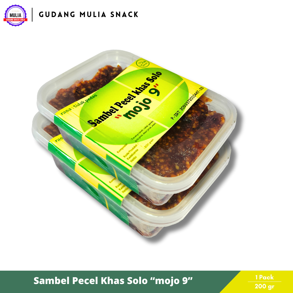 

Sambel Pecel Khas Solo Mojo 9 Rasa Tidak Pedas 200 Gram