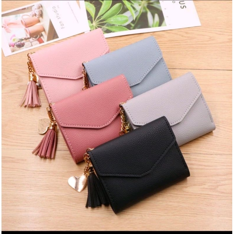Dompet Lipat Korea Dompet Mini Import koin mini wanita