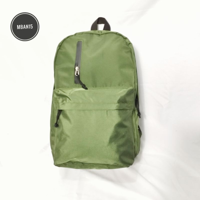 TAS RANSEL SEKOLAH POLOS~Tas ransel sekolah Pria dan wanita~Tas ransel bahan codura nylon