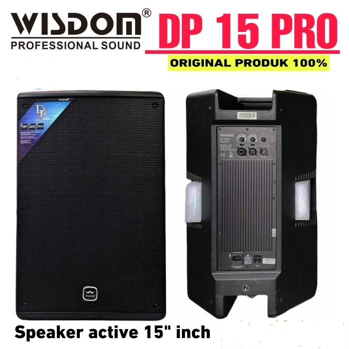Wisdom 15 inch two way DP-15 Pro / DP15Pro Speaker Aktif Satuan