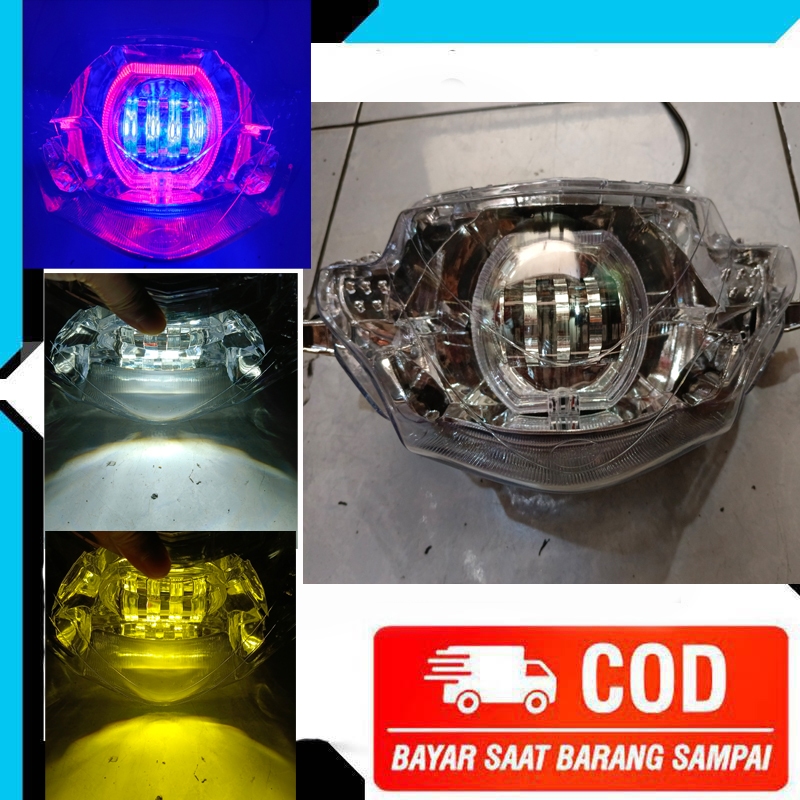 Lampu Depan Daymaker Biled Supra X 125 Old Paket Lengkap Retrofit