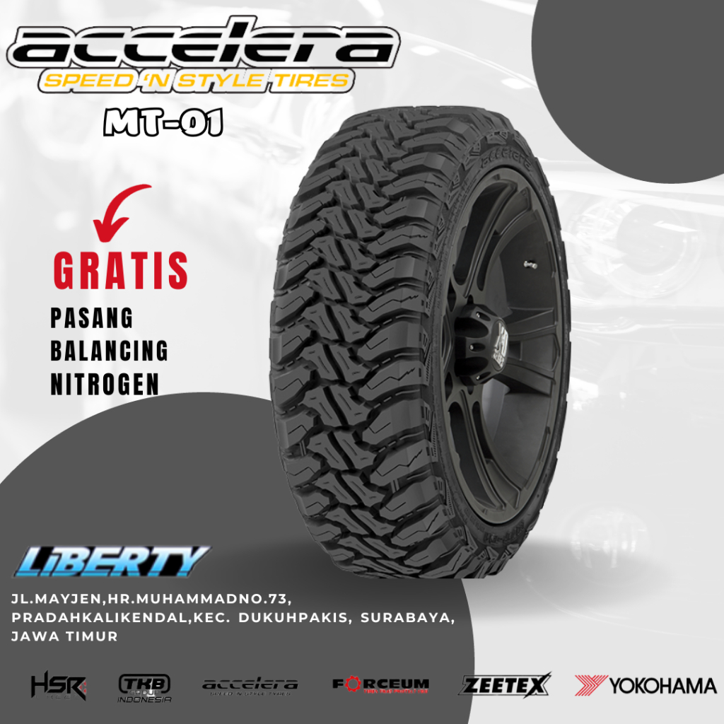 Ban Mobil Tahu MT Offroad Ring 20 265/50 Accelera, Ban Mobil Pelek Ring 20