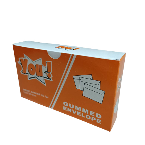 

You! Amplop Polos 152 x 90mm Gummed Envelope isi 50 Pcs