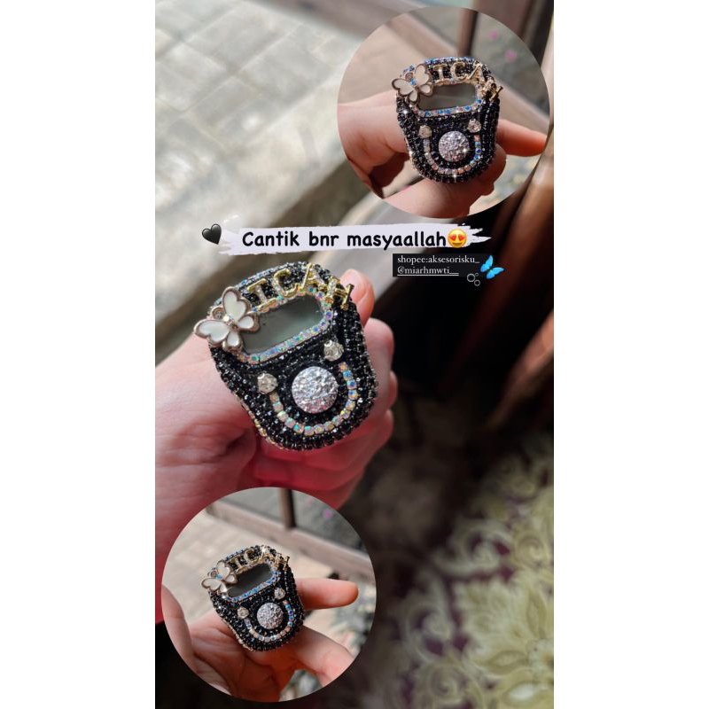 tasbih digital cantik premium swarovski LED costum nama