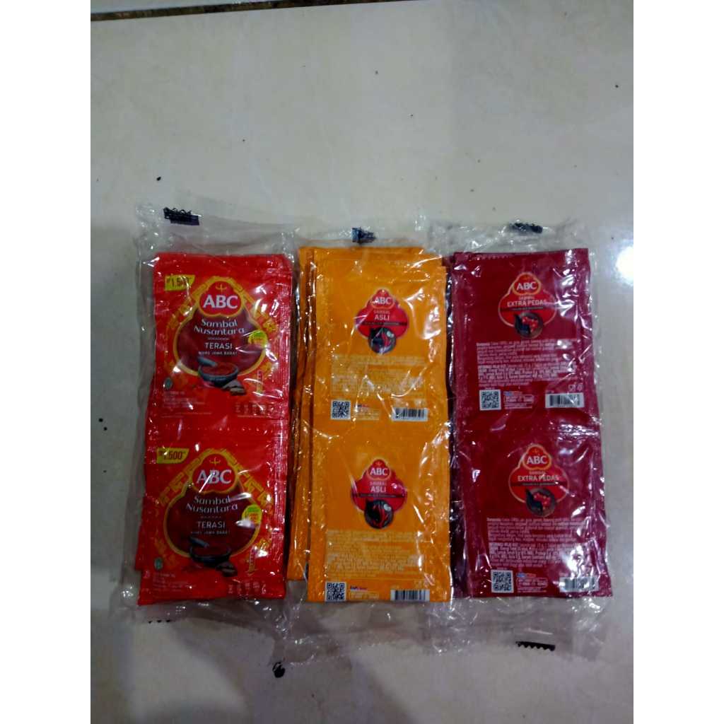 

SAMBAL ABC EXTRA PEDAS 15 GRAM SAMBEL isi 10 SACHET BUMBU PEDES KEBUTUHAN DAPUR SEMBAKO