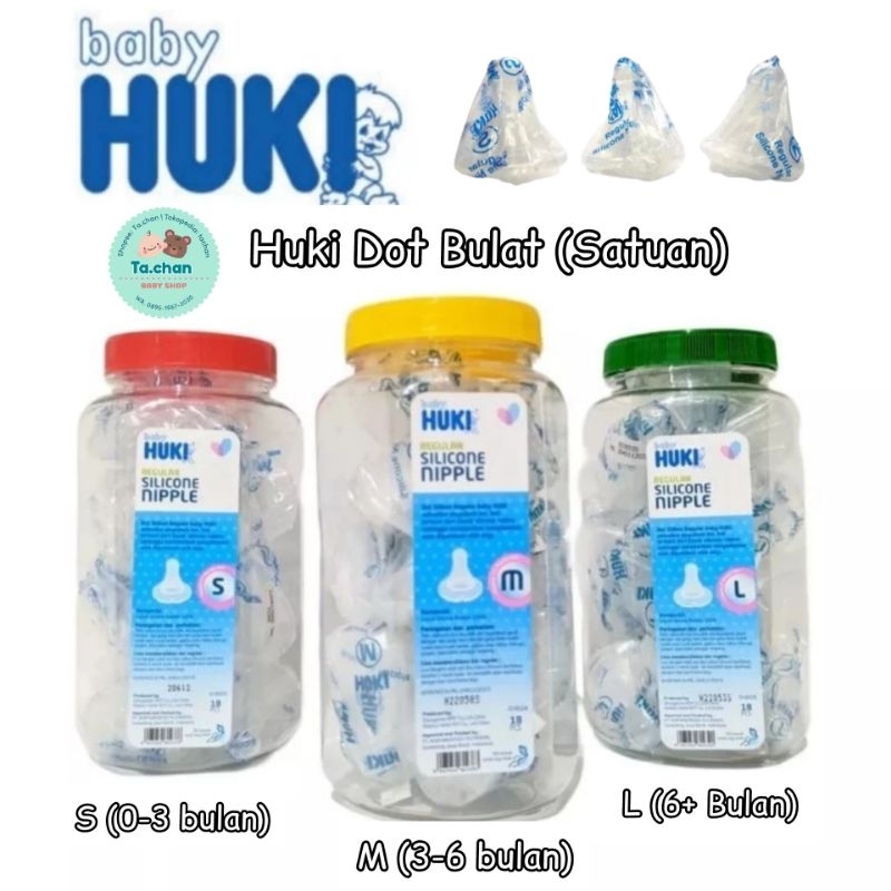 HUKI Dot Nipple Bulat Reguler / dot bulat huki / dot huki bulat / DOT huki Reguler / dot gepeng huki