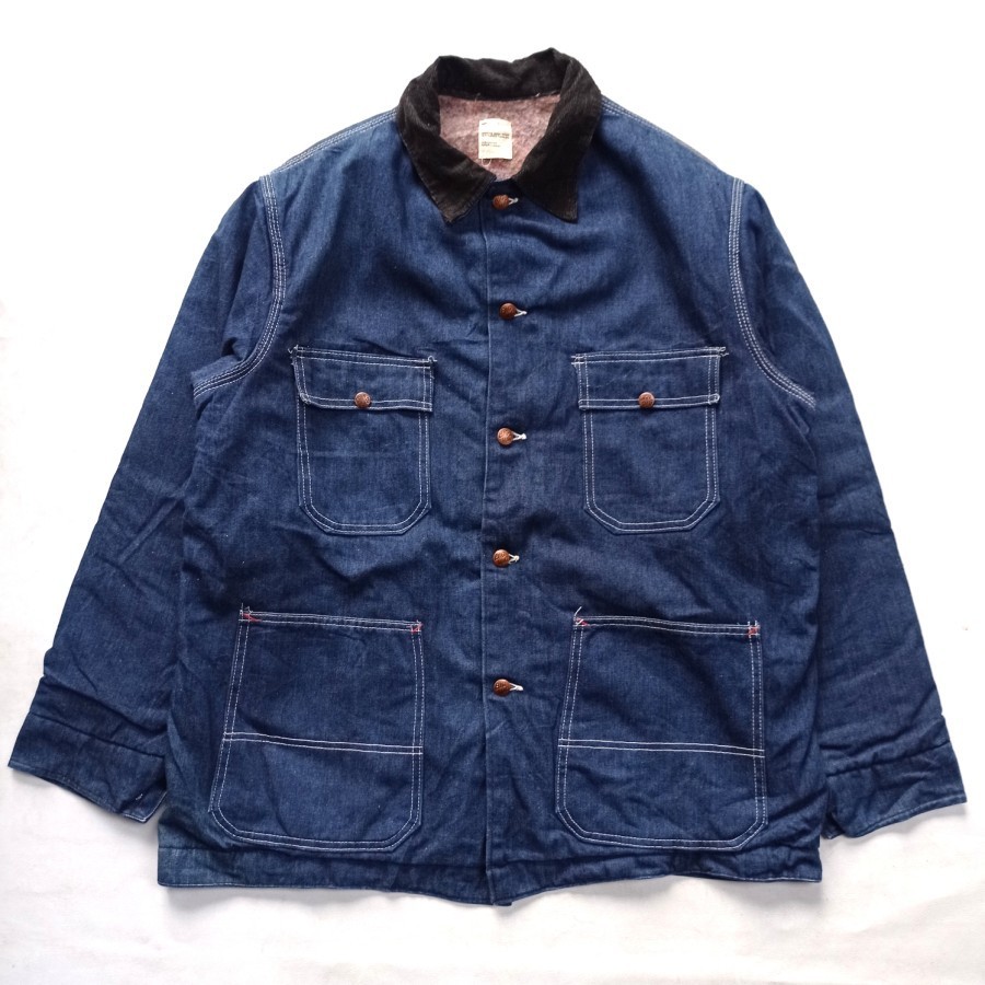 vintage 70s JC Penney Big Mac USA work denim chore jacket blanket