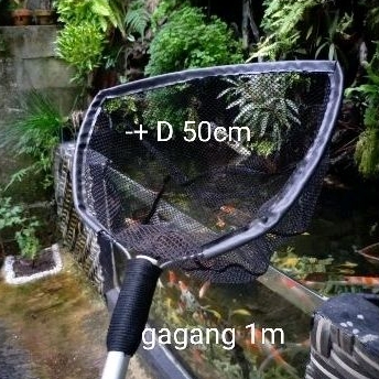 seser serokan ikan koi jumbo seser hitam jumbo diameter 50cm seser ikan lele gurame nila koi dll ses