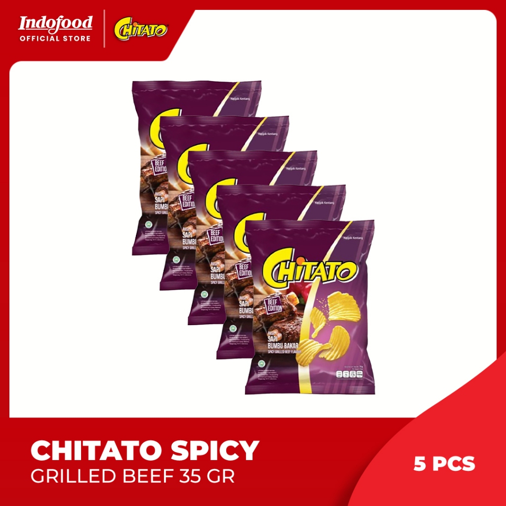 

5 Pcs - Chitato Spicy Grilled Beef 35 Gr